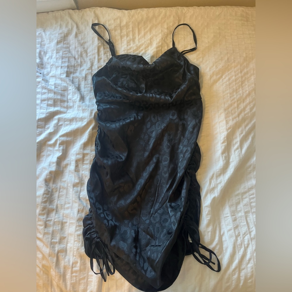 Metallic Cheetah Print Dress